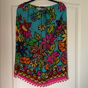 Silk dressing skirt